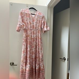 Beautiful summer dress, soft hues
